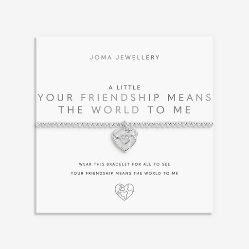 Joma friendship bracelet on sentiment card