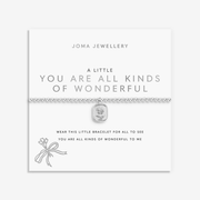 Joma Jewellery You Are All Kinds of Wonderful bracelet on sentiment card