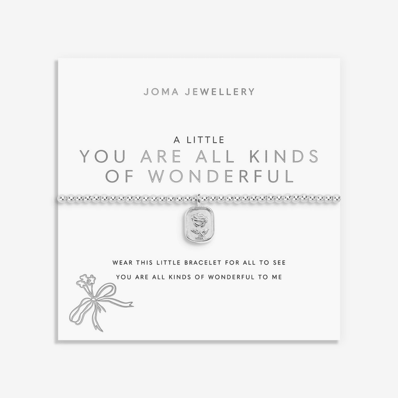 Joma Jewellery You Are All Kinds of Wonderful bracelet on sentiment card
