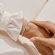 Joma Jewellery Celebrating You Today bracelet worn on the wrist
