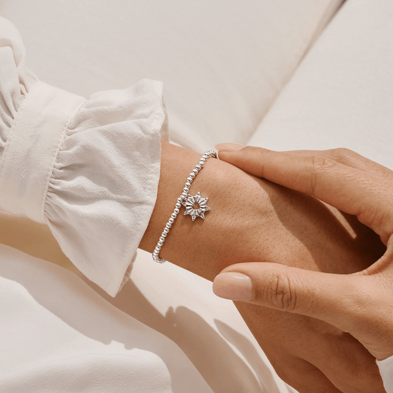 Joma Jewellery Celebrating You Today bracelet worn on the wrist