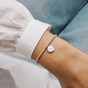 Joma Jewellery Friend In A Million bracelet worn on a wrist