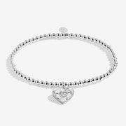 Joma A Little Your Friendship Means The World To Me Bracelet with heart globe charm