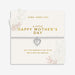 Joma Jewellery A Little Happy Mother’s Day Bracelet presented on a sentiment-stamped card with floral sprig design.