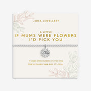 Joma Jewellery A Little If Mums Were Flowers I’d Pick You Bracelet with silver-plated beads and daisy charm