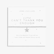Joma Jewellery - A Little 'Can't Thank You Enough' Bracelet - Something Different Gift Shop