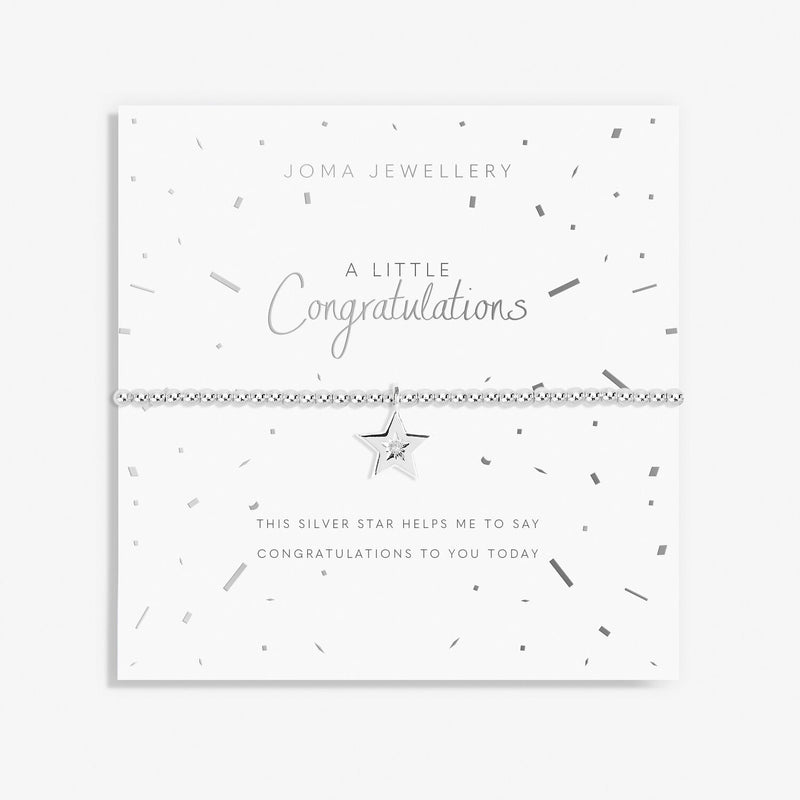 Joma Jewellery - A Little 'Congratulations' Bracelet - Something Different Gift Shop