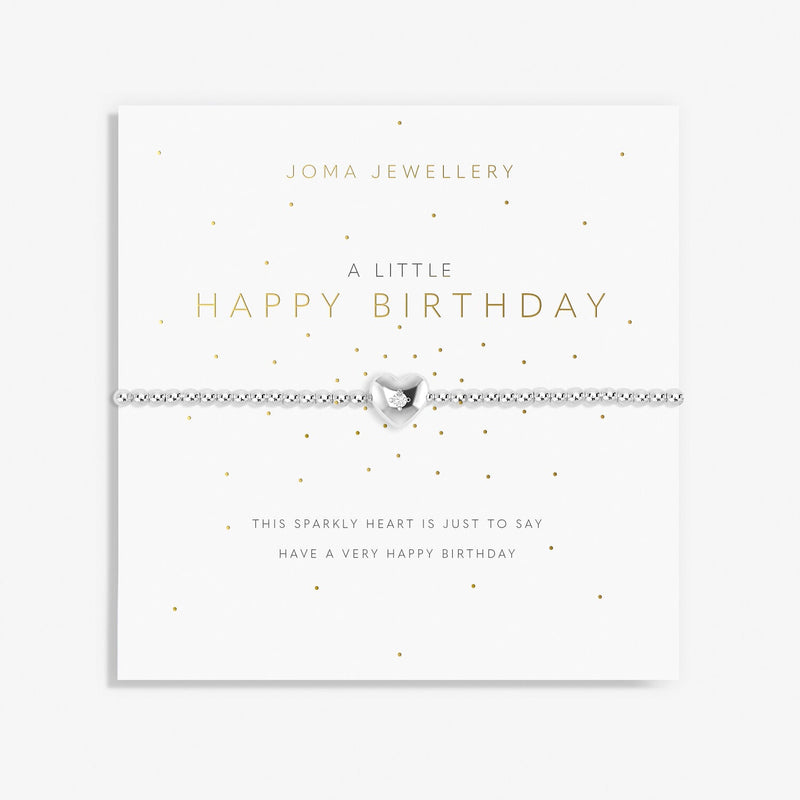 Joma Jewellery - A Little 'Happy Birthday' Crystal Bracelet - Something Different Gift Shop