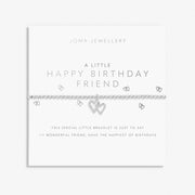 Joma Jewellery Happy Birthday Friend Bracelet on sentiment card