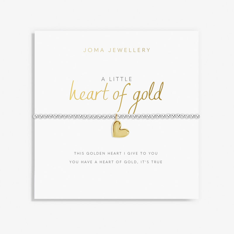 Joma Jewellery - A Little 'Heart Of Gold' Bracelet - Something Different Gift Shop