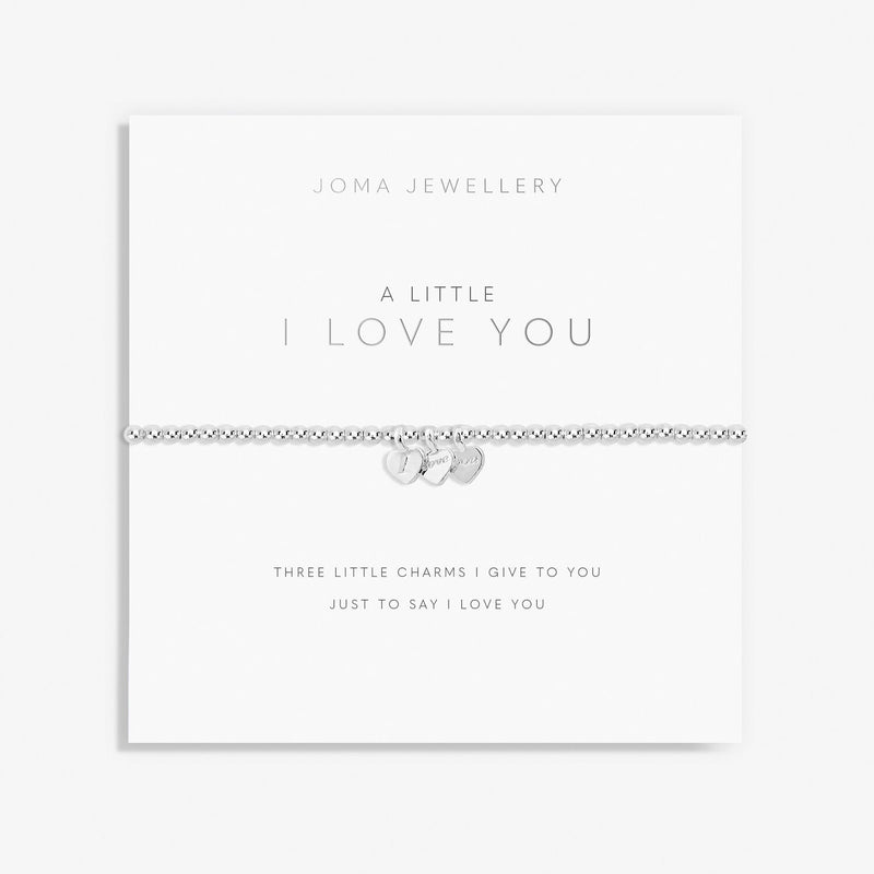 Joma Jewellery I Love You Bracelet on sentiment card