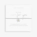 Joma Jewellery A Little Just For You Bracelet on sentiment card, silver-plated stretch beaded Bracelet with delicate flower charm for gifting