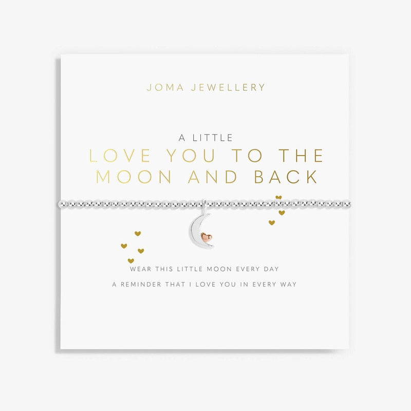 Joma Jewellery - A Little 'Love You To The Moon And Back' Bracelet - Something Different Gift Shop