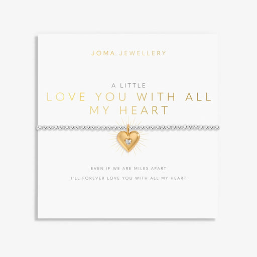 Joma Jewellery - A Little 'Love You With All My Heart' Bracelet - Something Different Gift Shop