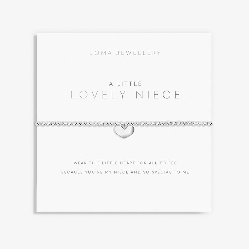 Joma Jewellery A Little Lovely Niece Bracelet with silver heart charm
