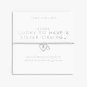 Joma Jewellery - A Little 'Lucky To Have A Sister Like You' Bracelet - Something Different Gift Shop