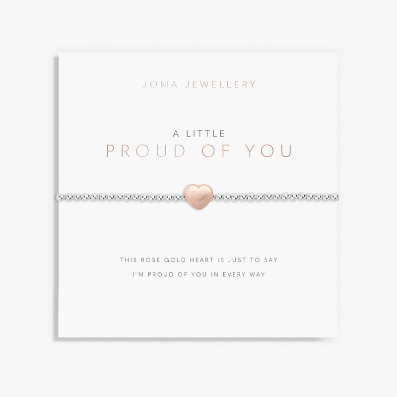 Joma Jewellery A Little Proud Of You Bracelet with rose gold heart charm