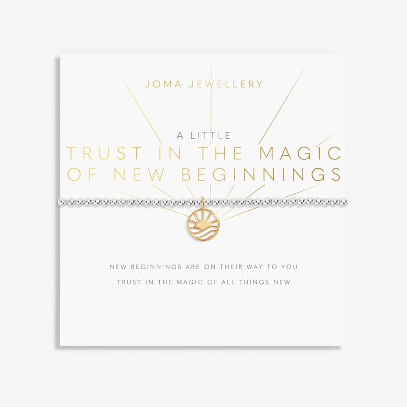Joma Jewellery - A Little 'Trust In The Magic Of New Beginnings' Bracelet - Something Different Gift Shop