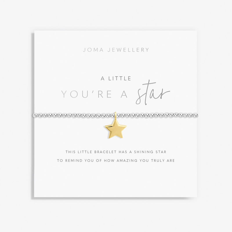 Joma Jewellery You’re A Star Bracelet on sentiment card