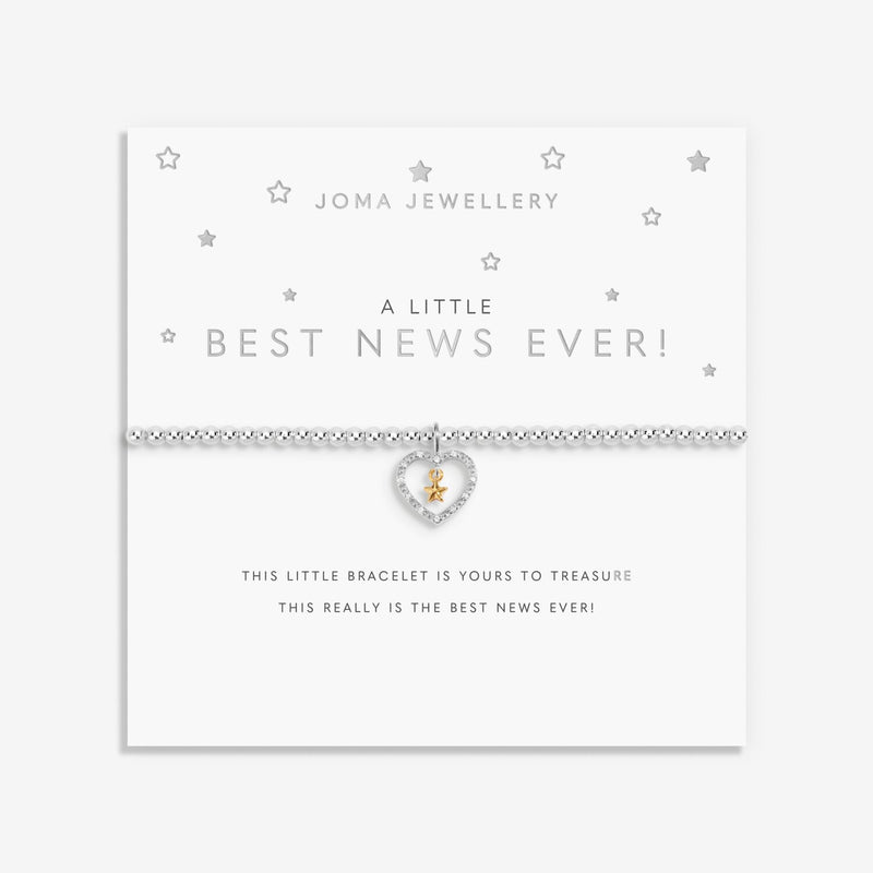Joma Jewellery Best News Ever Bracelet on sentiment card