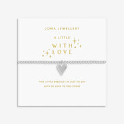 Joma With Love bracelet on festive sentiment card