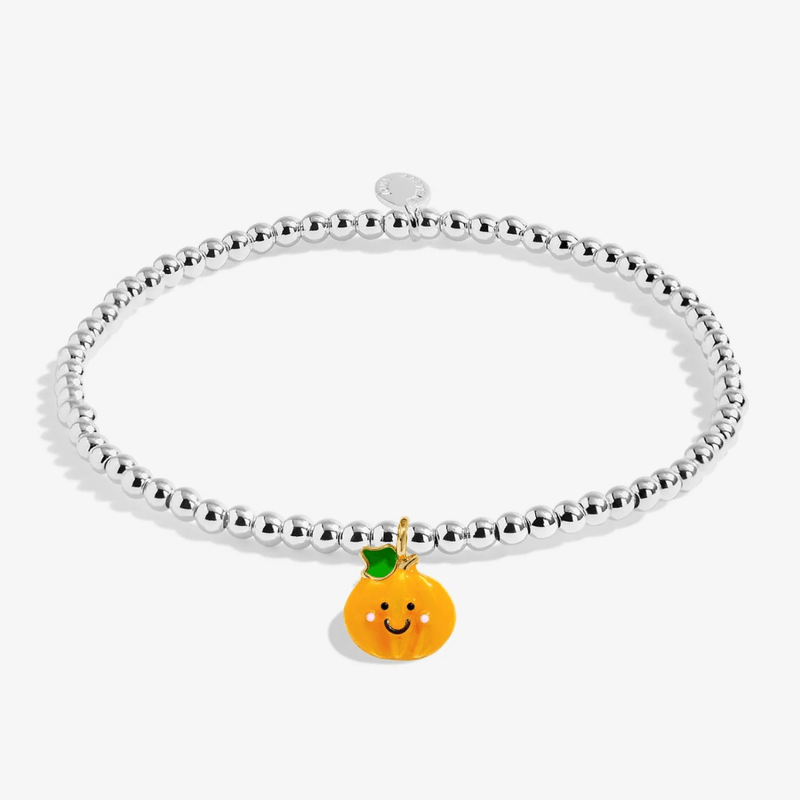 Joma Jewellery Kids' pumpkin bracelet with orange Patch character charm
