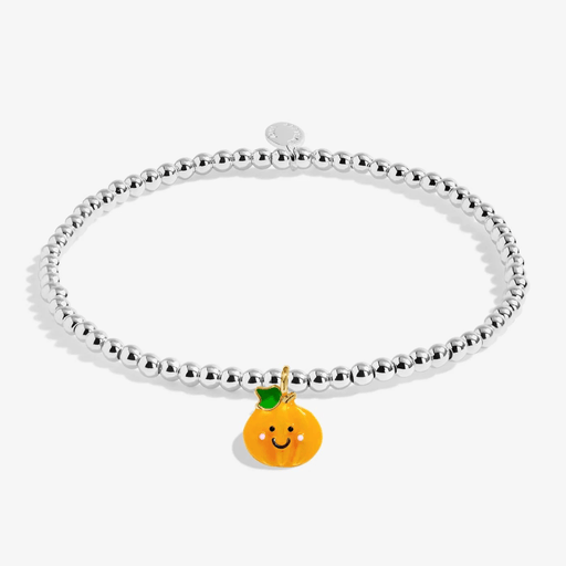Joma Jewellery Kids' pumpkin bracelet with orange Patch character charm