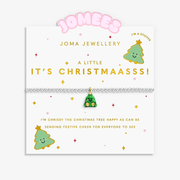 Joma Jewellery A Little Jomees It's Christmaasss Christmas bracelet card
