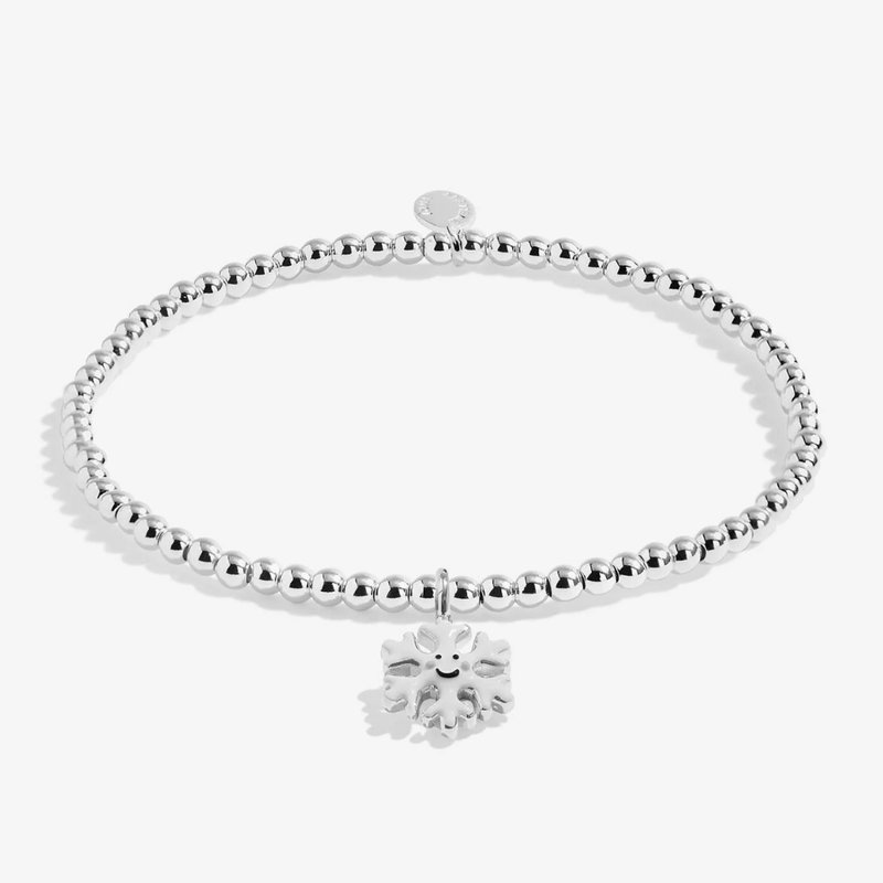 Joma Jewellery Kids' Let It Snow Christmas bracelet with snowflake charm