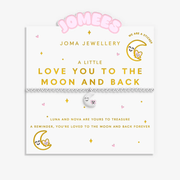 Joma Jewellery A Little Jomees Love You To The Moon And Back bracelet card