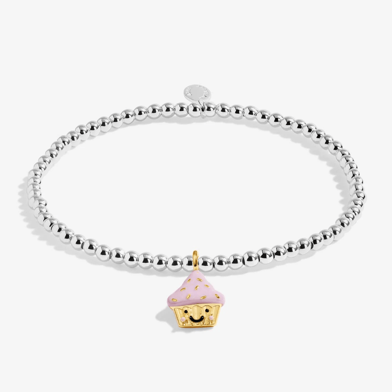 Joma Jewellery Kids' Jomees Sprinkle Kindness bracelet with cupcake charm