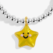 Joma Jomees Star-Tastic Birthday star charm on kids silver bracelet