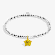 Joma Jewellery Kids' Star-Tastic Birthday bracelet with yellow star charm