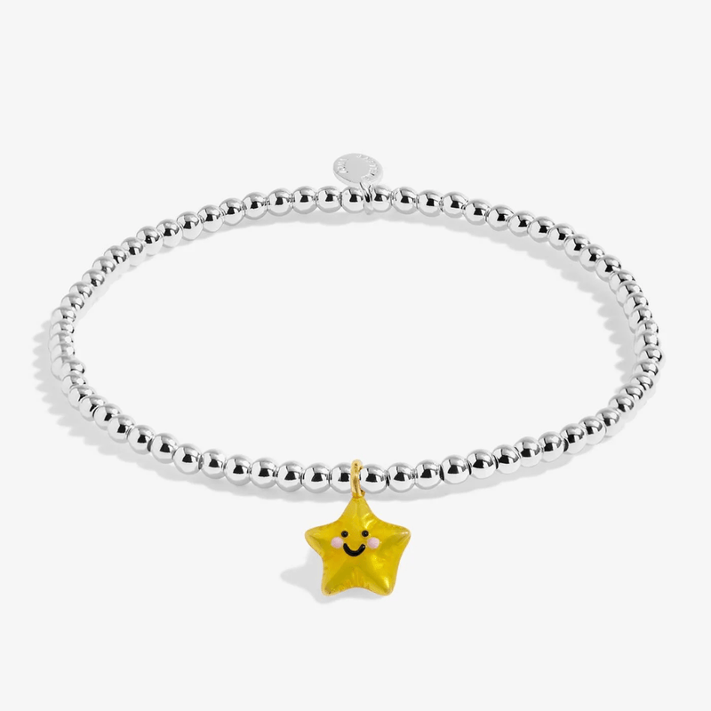 Joma Jewellery Kids' Star-Tastic Birthday bracelet with yellow star charm
