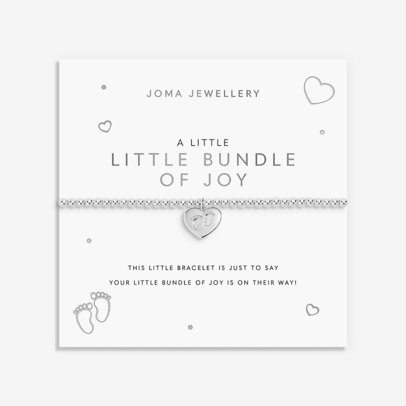Joma Jewellery Little Bundle Of Joy bracelet on its mum-to-be sentiment card