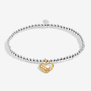 Joma A Little Make Today Bee-Utiful Bracelet with gold bee heart charm