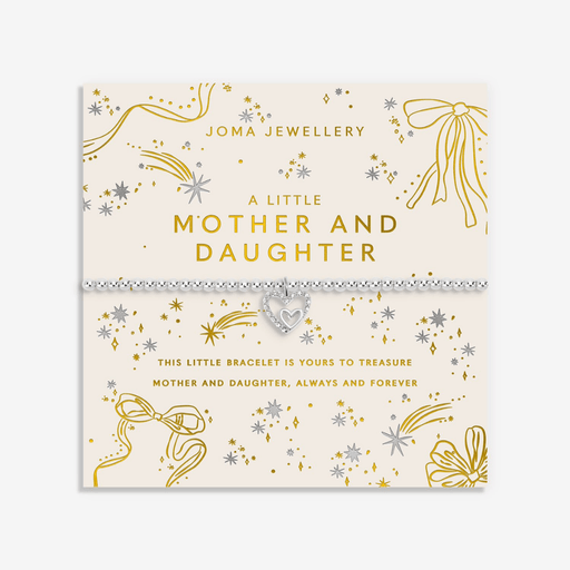 Joma Jewellery A Little Mother and Daughter Bracelet on festive sentiment card