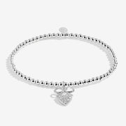 Joma A Little Prom Bracelet with bow and sparkling heart charm