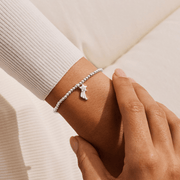 Joma Jewellery Secret Santa Christmas Bracelet worn on the wrist