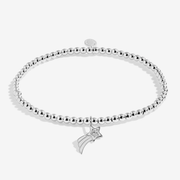 Silver Joma Jewellery Secret Santa bracelet with shooting-star charm