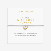 Joma Jewellery With Love Always bracelet on its signature sentiment card
