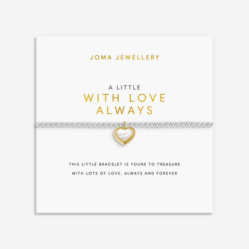 Joma Jewellery With Love Always bracelet on its signature sentiment card
