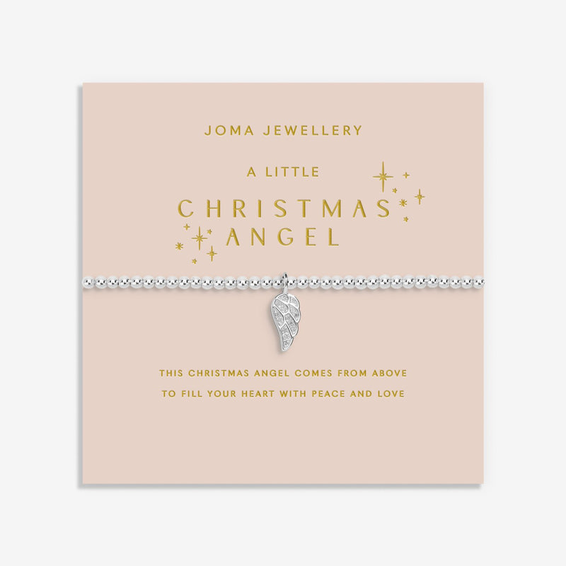 Joma Christmas Angel bracelet on festive sentiment card