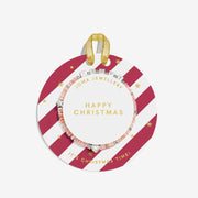 Joma Jewellery Kids Happy Christmas Bracelet on candy cane bauble card