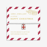 Joma Jewellery Love From Santa Happy Christmas Bracelet on candy cane card