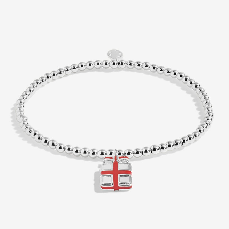 Joma Love From Santa children’s bracelet with Christmas present charm
