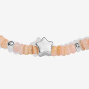 Close-up of Joma Happy Christmas bracelet silver star bead