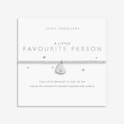 Joma Jewellery Favourite Person Bracelet on sentiment card