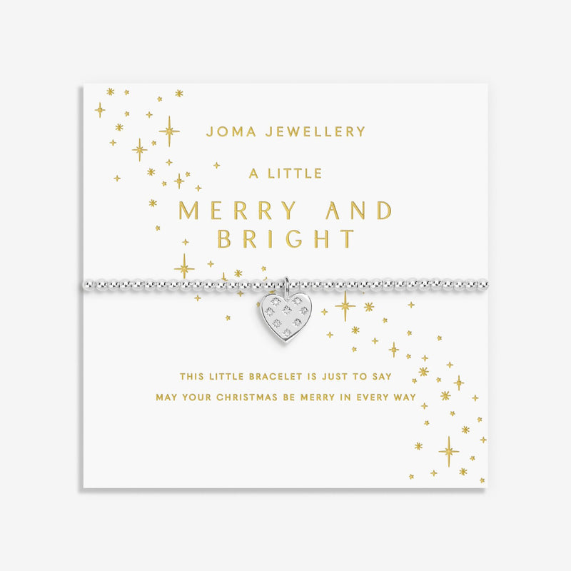 Joma Merry & Bright bracelet on festive sentiment card
