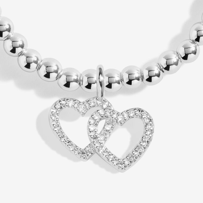Close-up of Joma Jewellery Fabulous Friend bracelet charm